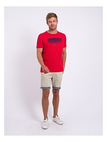 T-shirt manches courtes col rond pur coton NOTELOX