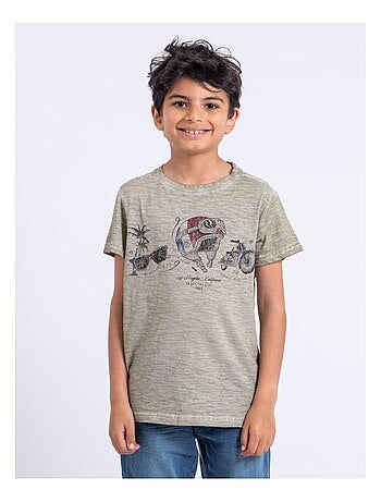 T-shirt manches courtes col rond pur coton NOUMARTY garçon