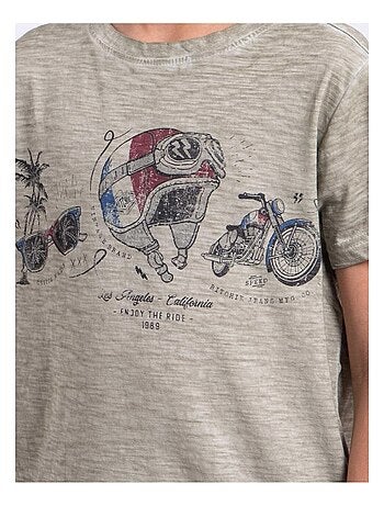 T-shirt manches courtes col rond pur coton NOUMARTY garçon