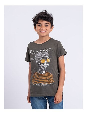 T-shirt manches courtes col rond pur coton NOUMICK garçon