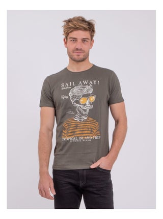 T-shirt manches courtes col rond pur coton NOUMICK