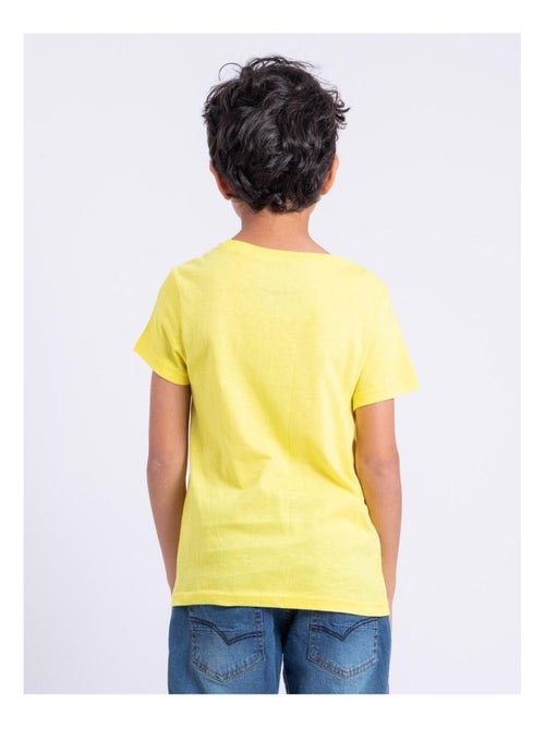 T-shirt manches courtes col rond pur coton NUMADOC garçon - Kiabi