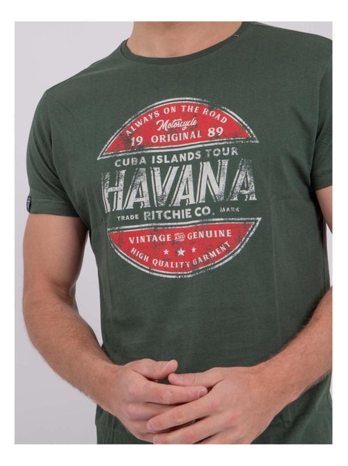 T-shirt manches courtes col rond pur coton NUMATIS - Kiabi