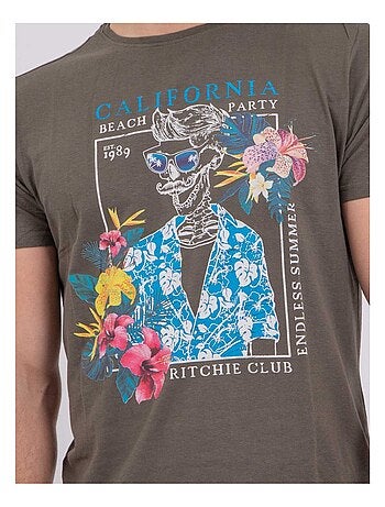 T-shirt manches courtes col rond pur coton NUMILAN