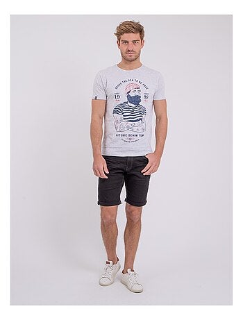 T-shirt manches courtes col rond pur coton NUPLATON