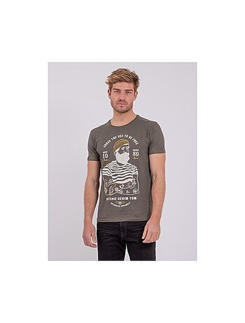 T-shirt manches courtes col rond pur coton NUPLATON