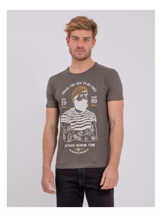 T-shirt manches courtes col rond pur coton NUPLATON