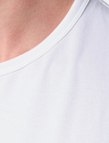 T-shirt manches courtes col rond uni