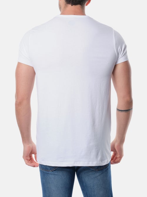 T-shirt manches courtes col rond uni - Kiabi