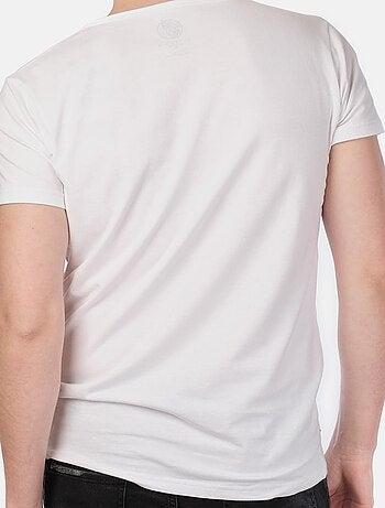 T-shirt manches courtes col rond uni
