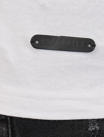 T-shirt manches courtes col rond uni