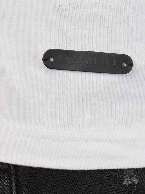 T-shirt manches courtes col rond uni - Kiabi