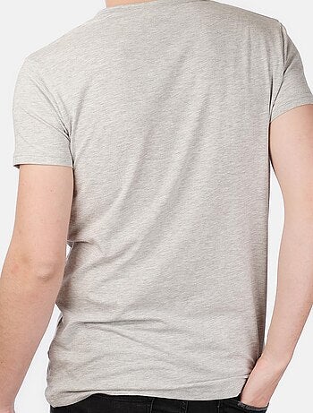 T-shirt manches courtes col rond uni