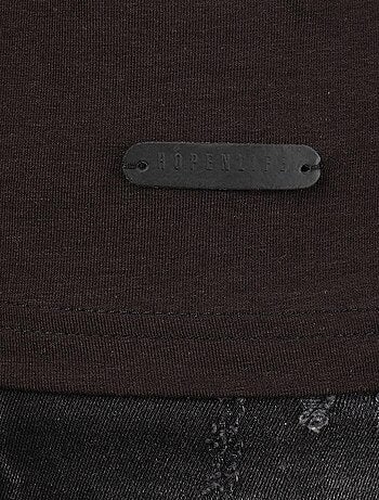 T-shirt manches courtes col rond uni