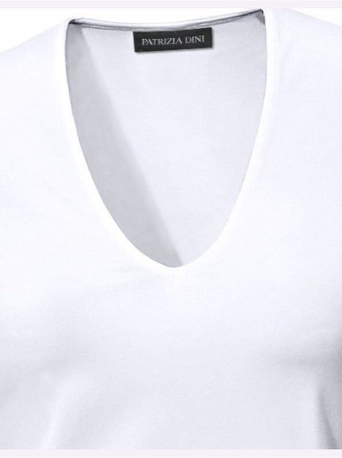 T-shirt Manches Courtes Col V - Taille Standard - Helline - Kiabi
