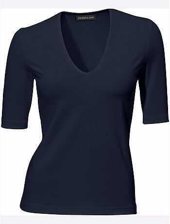 T-shirt Manches Courtes Col V - Taille Standard - Helline