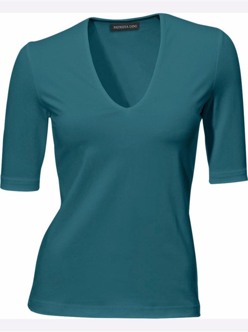 T-shirt Manches Courtes Col V - Taille Standard - Helline - Kiabi