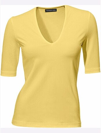 T-shirt Manches Courtes Col V - Taille Standard - Helline