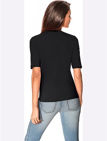 T-shirt Manches Courtes Col V - Taille Standard - Helline