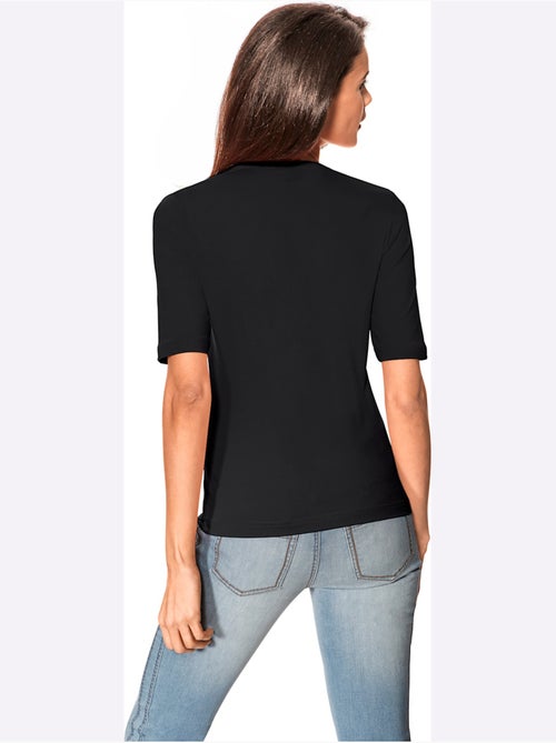 T-shirt Manches Courtes Col V - Taille Standard - Helline - Kiabi