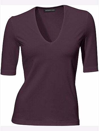 T-shirt Manches Courtes Col V - Taille Standard - Helline