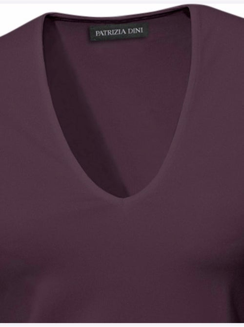 T-shirt Manches Courtes Col V - Taille Standard - Helline - Kiabi