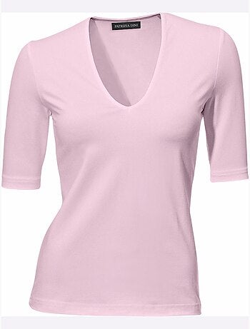 T-shirt Manches Courtes Col V - Taille Standard - Helline