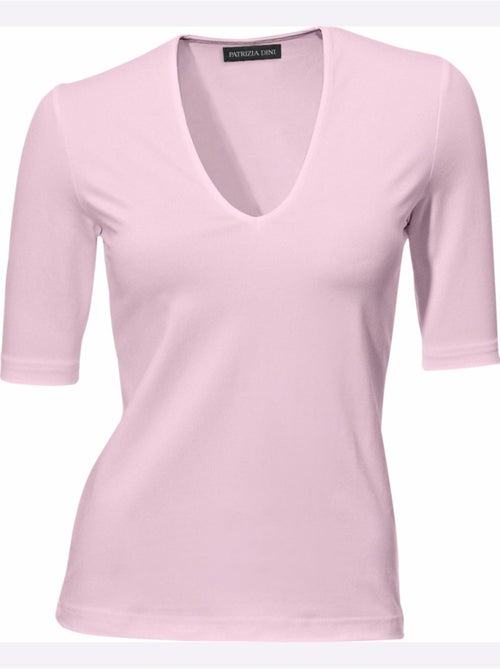 T-shirt Manches Courtes Col V - Taille Standard - Helline - Kiabi