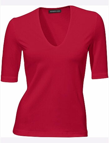 T-shirt Manches Courtes Col V - Taille Standard - Helline