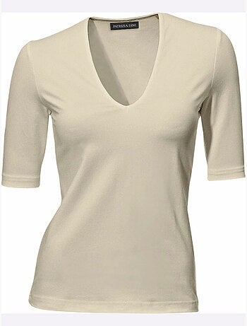 T-shirt Manches Courtes Col V - Taille Standard - Helline