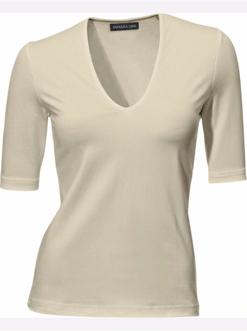 T-shirt Manches Courtes Col V - Taille Standard - Helline - Kiabi T-shirt Manches Courtes Col V - Taille Standard - Helline - Kiabi