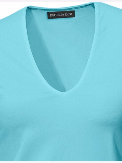 T-shirt Manches Courtes Col V - Taille Standard - Helline - Kiabi