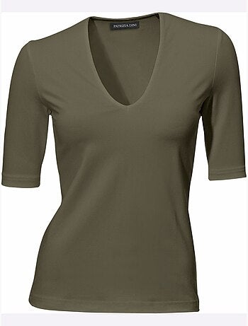 T-shirt Manches Courtes Col V - Taille Standard - Helline
