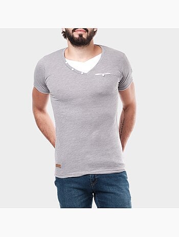 T-shirt manches courtes col V