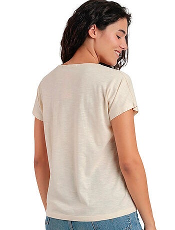 T-shirt manches courtes col V Mexico