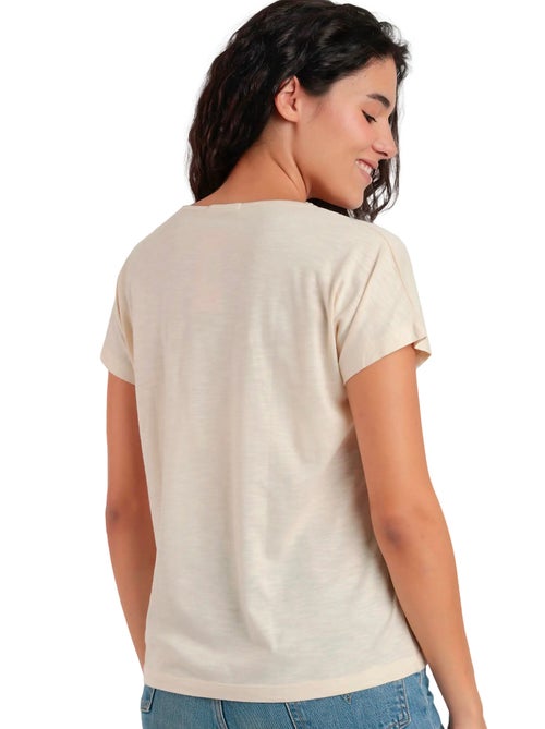 T-shirt manches courtes col V Mexico - Kiabi