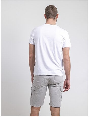T-shirt manches courtes col V pur coton NERIJ