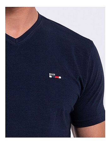 T-shirt manches courtes col V pur coton NERIJ