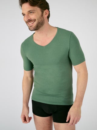 T-shirt manches courtes col V Thermolactyl Sensitive - Damart
