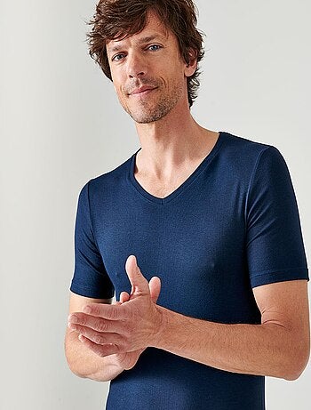 T-shirt manches courtes col V Thermolactyl Sensitive thermique - Damart