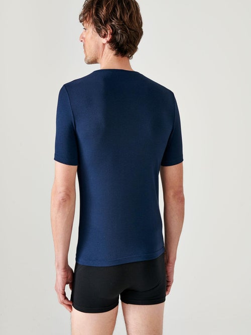 T-shirt manches courtes col V Thermolactyl Sensitive thermique - Damart - Kiabi