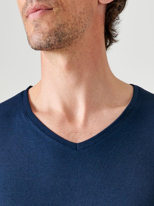 T-shirt manches courtes col V Thermolactyl Sensitive thermique - Damart - Kiabi