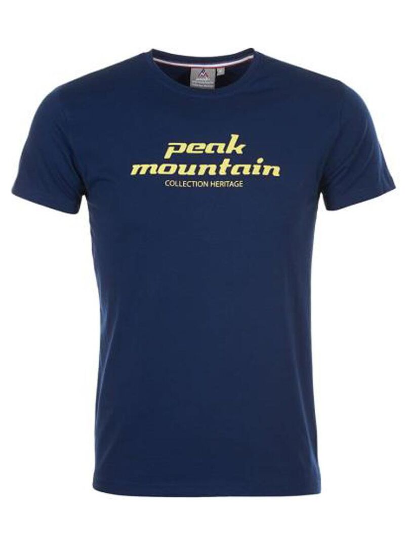 T-shirt manches courtes   COSMO - PEAK MOUNTAIN Bleu marine - Kiabi