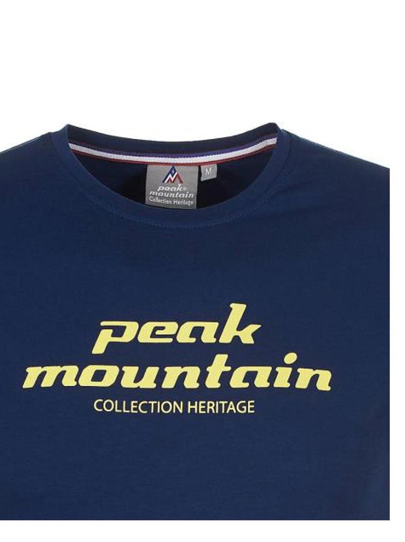 T-shirt manches courtes   COSMO - PEAK MOUNTAIN Bleu marine - Kiabi