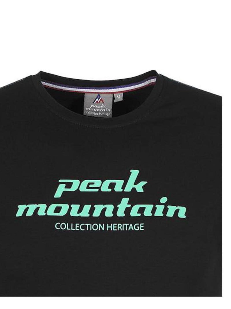 T-shirt manches courtes   COSMO - PEAK MOUNTAIN Noir Noir - Kiabi