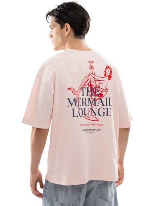 T-shirt manches courtes coton bio homme lifestyle homme naiad - Kiabi