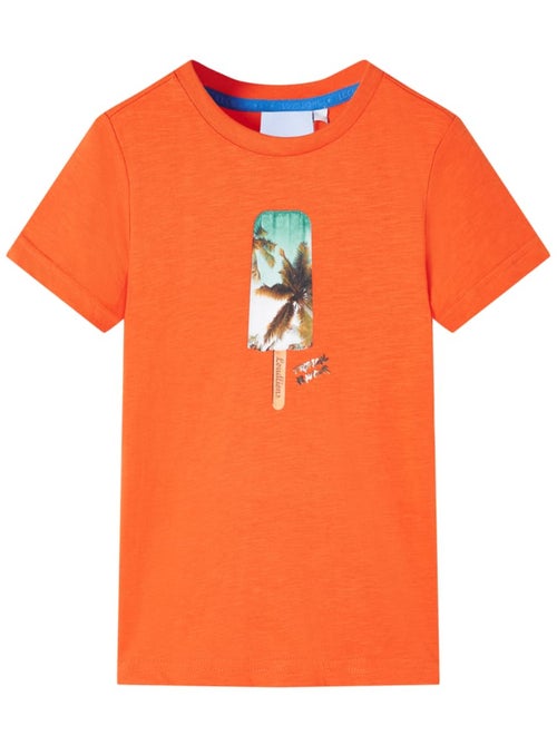 T-shirt manches courtes coton col rond graphique poitrine - vidaxl - Kiabi T-shirt manches courtes coton col rond graphique poitrine - vidaxl - Kiabi