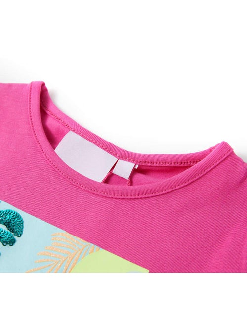 T-shirt manches courtes coton élasthanne imprimé flamant - vidaxl - Kiabi T-shirt manches courtes coton élasthanne imprimé flamant - vidaxl - Kiabi