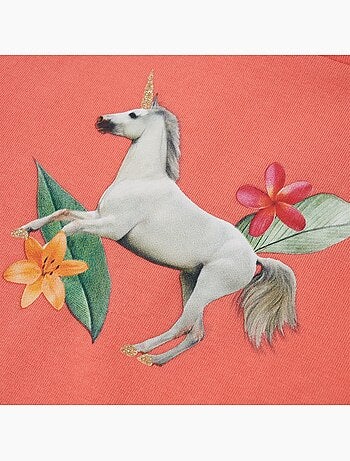 T-shirt manches courtes coton élasthanne licorne - vidaxl