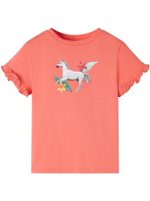T-shirt manches courtes coton élasthanne licorne - vidaxl - Kiabi T-shirt manches courtes coton élasthanne licorne - vidaxl - Kiabi